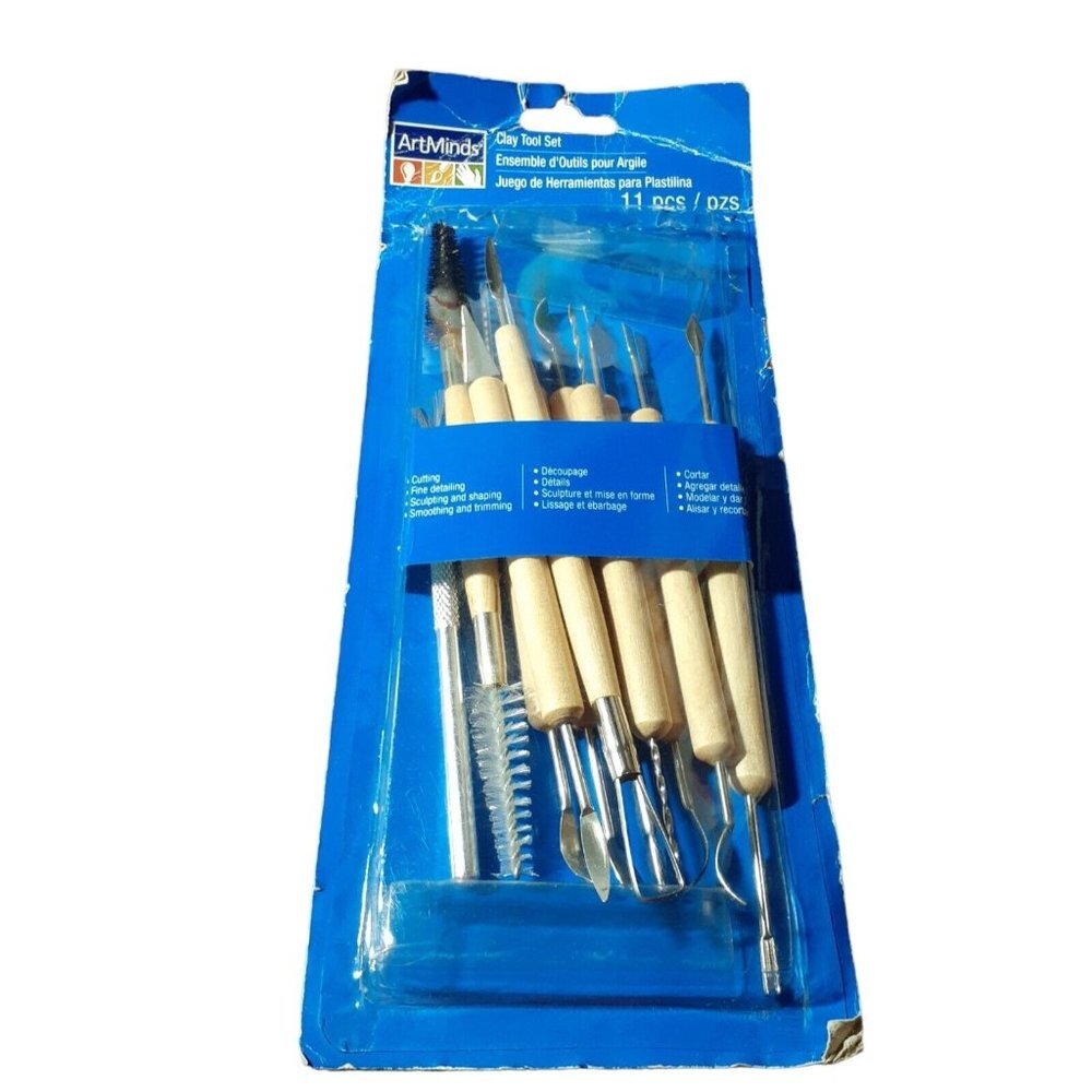 ArtMinds Sculpting Clay Tool Set 11 piece Cutting Detailing Scaping Trimming NEW